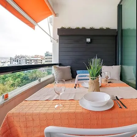 Estudio Con Terraza Vista Mar 아파트 *
